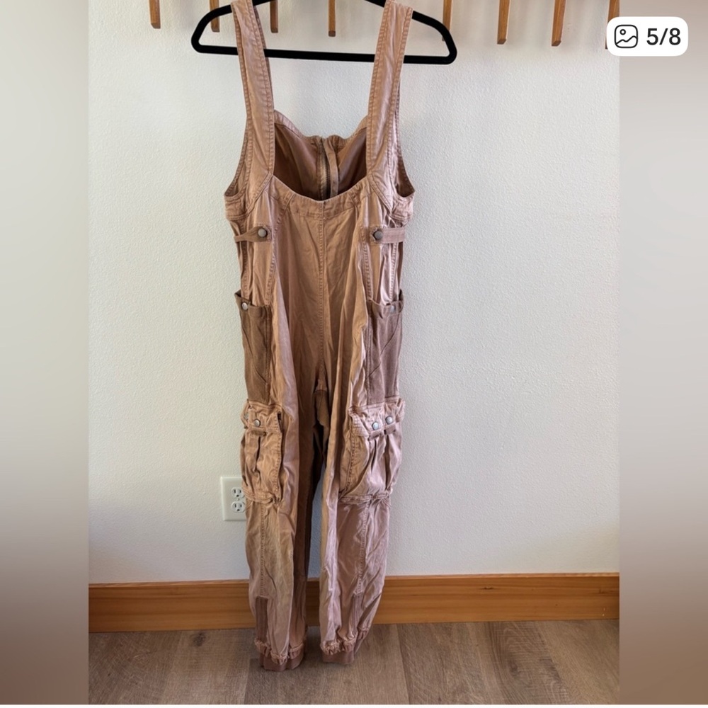 FP Movement Fast Track Jumpsuit. Size Xsmall. Color Sand Shell. - Picture 9 of 12